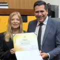 PRESIDENTE DA FACIET É CONDECORADA COM O DIPLOMA DONA MIÚDA PELA ASSEMBLEIA LEGISLATIVA.