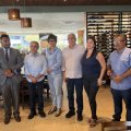 EM ARAGUAÍNA LAUREZ MOREIRA E PAULO MOURÃO ALMOÇAM COM PROFISSIONAIS DA IMPRENSA DA REGIÃO