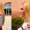 CELINA MARIANI VISITA FERRARI DURANTE INTERCÂMBIO NA ITÁLIA