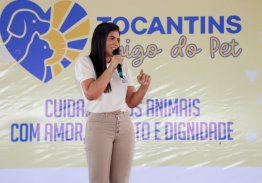 MADRINHA DO PROGRAMA, KARYNNE SOTERO CELEBRA OFICIALIZAÇÃO DO TOCANTINS AMIGO DO PET COMO POLÍTICA PERMANENTE