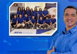 O DEPUTADO ALEXANDRE GUIMARÃES PARABENIZA AS EQUIPES TUCUNA (FTC E STEM RACING), DA ESCOLA SESI, PELA PARTICIPAÇÃO NO FESTIVAL DE ROBÓTICA 2026