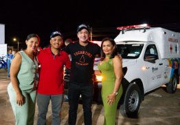 ALEXANDRE GUIMARAES ENTREGA NOVA AMBULÂNCIA PARA CARIRI DO TOCANTINS