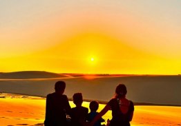 BELEZA DOS LENÇÓIS MARANHENSES ENCANTA FAMÍLIA DE CARMOLÂNDIA