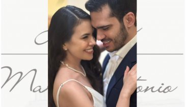 JORDANA E MARCO ANTÔNIO SE CASAM NA PARÓQUIA MÃE DA IGREJA