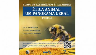 CURSO GRATUITO - ÉTICA ANIMAL: UM PANORAMA GERAL