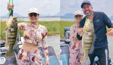  DIA DE PESCARIA DE MARAISA E FERNANDO MOCÓ NO LAGO DE BABAÇULÂNDIA