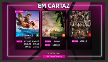 CINEX: ARAGUAÍNA GANHOU UM NOVO POINT DE ENTRETENIMENTO COM ALTA TECNOLOGIA