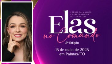 KIARA RODRIGUES VAI PALESTRAR NO FÓRUM ELAS NO COMANDO PALMAS