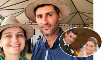 CAROLINE E RODRIGO BARCELLOS BRINDAM BODAS DE CRISTAL