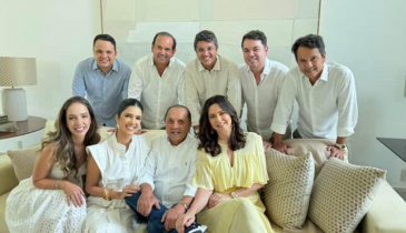 LUIZ PIRES COMEMORA 81 ANOS RODEADO DOS FILHOS
