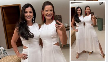 COMO IRMÃS ALINE SILVEIRA E AMANDA BRAVO CHARMOSAMENTE COMBINADINHAS