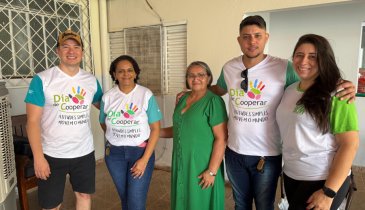 EM ARAGUAÍNA CASA DO IDOSO SAGRADO CORAÇÃO DE JESUS RECEBE DONATIVOS DO DIA C DO SICREDI