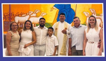 SÁBADO DE BATIZADO NA FAMÍLIA DE GLÁUCIA E ARNALDO FILHO