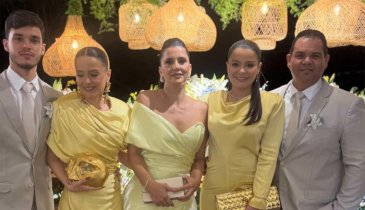 A ELEGÂNCIA DOS ARAGUAINENSES KEILA E ERGON DANTAS NO CASAMENTO DE MARCOS CÉSAR E MILENA