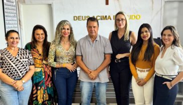 TOCANTINÓPOLIS: FABION GOMES RECEBE DIRETORIA DA ACITO E CONSELHEIRAS DO CMEC 