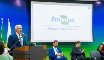 LAUREZ MOREIRA PRESTIGIA POSSE DO NOVO CHEFE DA EMBRAPA PESCA E AQUICULTURA EM PALMAS