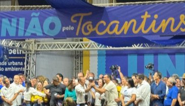 WAGNER RODRIGUES E WANDERLEI BARBOSA NO MESMO PALANQUE ANUNCIAM DORINHA COMO SUCESSORA DO GOVERNO DO TOCANTINS