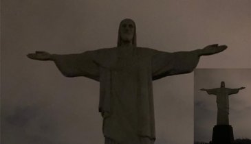 CRISTO REDENTOR APAGA AS LUZES PELA CONSCIENTIZAÇÃO SOBRE O RETINOBLASTOMA