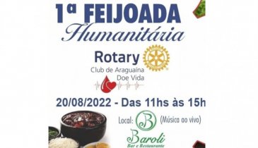 ROTARY CLUB DOE VIDA PILOTA FEIJOADA HUMANITÁRIA NO BAROLI