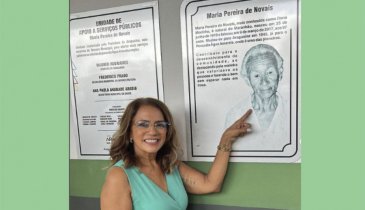 DONA MOCINHA É HOMENAGEADA COM NOME DA UNIDADE DE APOIO AOS SERVIÇOS PUBLICOS DO POVOADO ÁGUA AMARELA