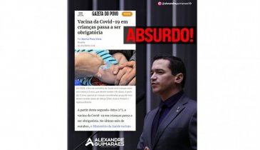 ALEXANDRE GUIMARÃES PROTESTA CONTRA OBRIGATORIEDADE DE VACINAÇÃO CONTRA COVID EM CRIANÇAS