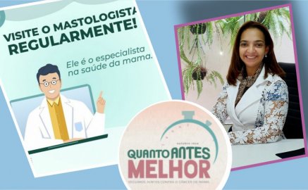 Presidente da Sociedade Brasileira de Mastologia - Regional TO, Evelling Lorena Cerqueira de Oliveira