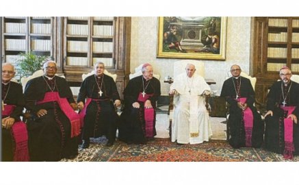 Papa Francisco e bispos das regionais Norte 2 e Norte 3