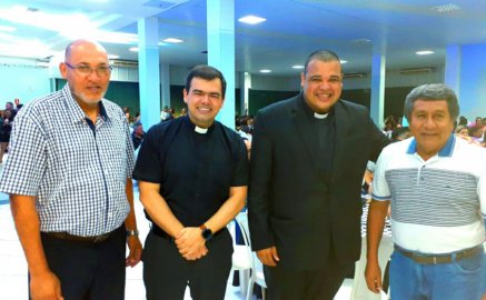 Comunidade Religiosa:  Pe. Miguel Duarte, Pe. Bruno Rodrigues, Pe. Valmir Andrade e Pe. Tadeu Costa