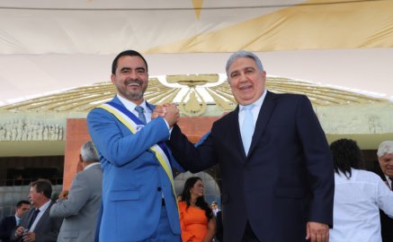 Governador Wanderlei Barbosa e o vice Laurez Moreira