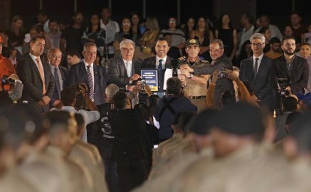 Governador Wanderlei Barbosa na formatura de novos Policiais do Tocantins