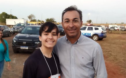 Maryana Lira e o prefeito de Araguaína Wagner Rodrigues