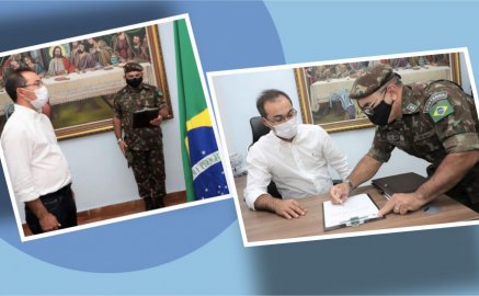 Prefeito de Araguaína, Wagner Rodrigues e o Delegado de Serviço Militar, Primeiro-Tenente, Edilson de Araújo - 