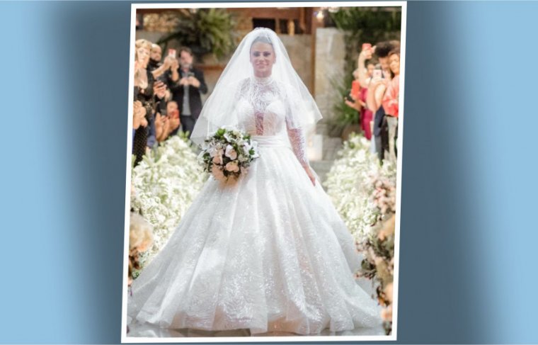 Viviane Araújo se casou com vestido princesa - Foto: RS / Stevez Foto e Filme // Divulgação // Efeito: Cícera Maria