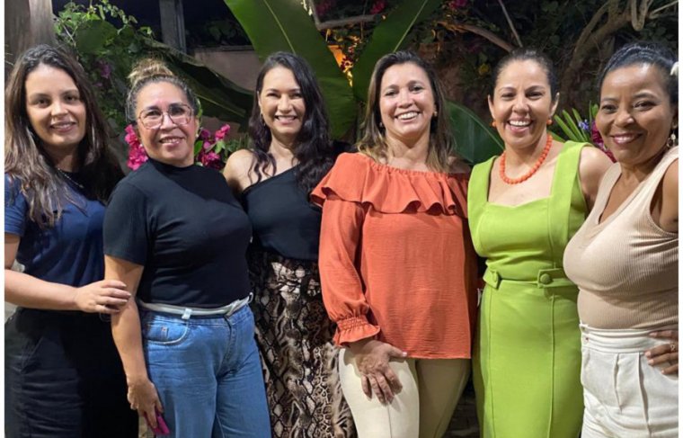 ana Paula (esq. p/ dir.), Analice, Vânia, Valéria, Vânia e Ioneth. Foto: Divulgação 