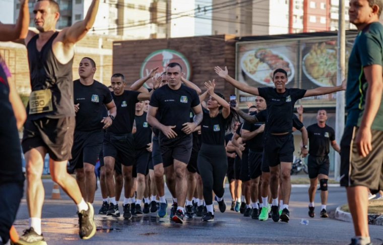 Outras forças de segurança também tiveram integrantes participando da Corrida do Fogo Foto: Sargento Felipe Bittencourt/Governo do Tocantins