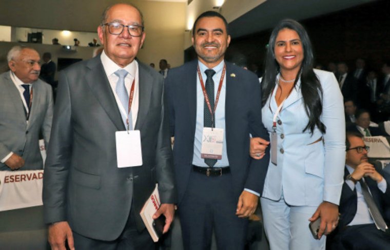 Ministro Gilmar Mendes, Wanderlei Barbosa e Karynne Sotero Loise Maria/Governo do Tocantins