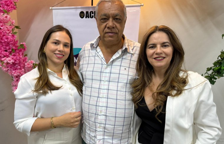 Aylle, Antônio Neiva (diretor Aciara e Tatiana  Foto: CCMNC