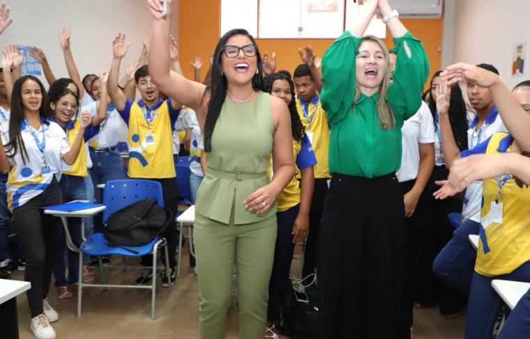 Primeira-dama do Tocantins, Karynne Sotero visita Demà Jovem by Renapsi em Palmas Loise Maria/Governo do Tocantins