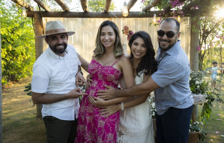 com Rafaela e Leonardo Cardoso Foto: Wellys Norberto/Divulgação