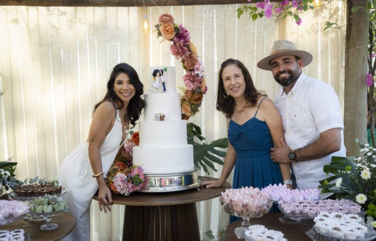 Natalia, Rodolfo e Marta Lemos Foto: Wellys Norberto/Divulgação