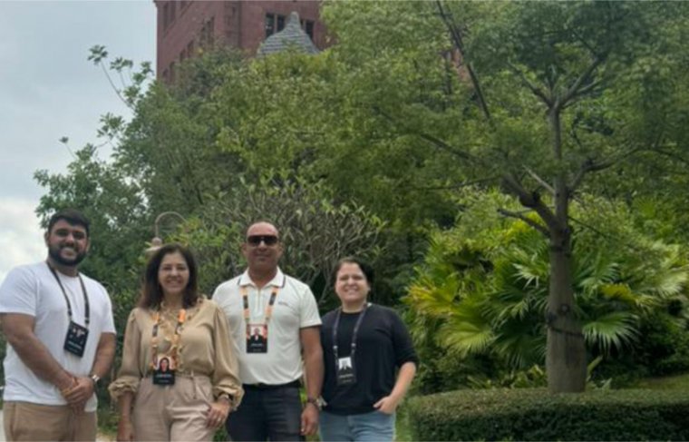 Hélida Dantas, Gilson Lima de Brito, Hérico Dantas e Raquel Dantas. Foto: Álbum de Família