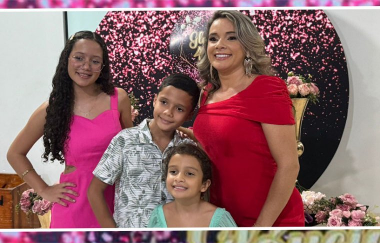 Gláucia, Maria Catarina, Maria Clara e Álvaro Foto: CCMNC