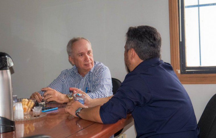 Presidentes (esq. p/ dir.), Wagner Borges (SRA) e Max Fleury (Câmara de Araguaína) Foto: Ascom Câmara de ARN