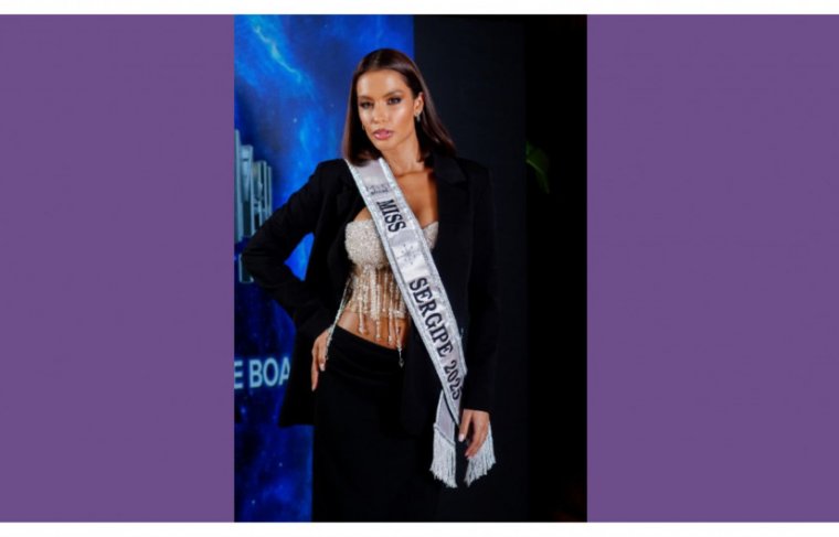 Miss Universe Sergipe 2025, Saiury Carvalho  Foto: Reprodução Instagram