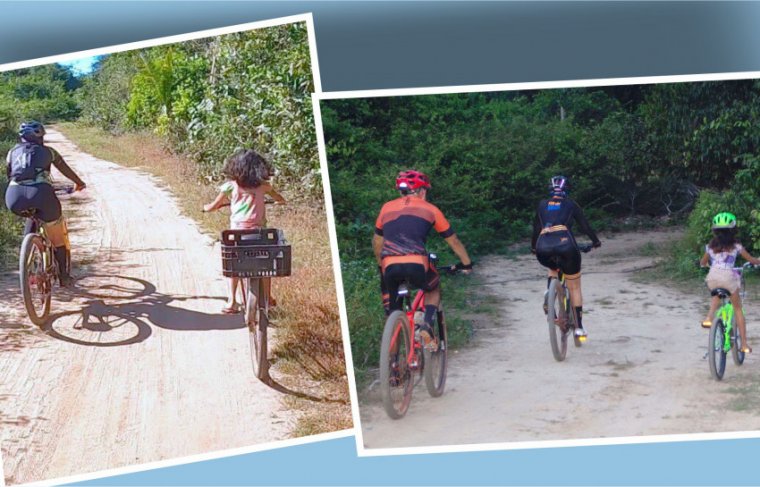 Yasmim ganha bicicleta da Familia Fernandes e amigos - 