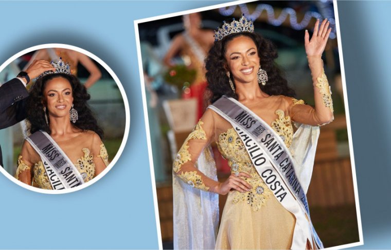 Miss Universo Santa Catarina 2021 Bruna Valim - Foto: Ricardo Santos/Reprodução / Efeito: Cícera Maria