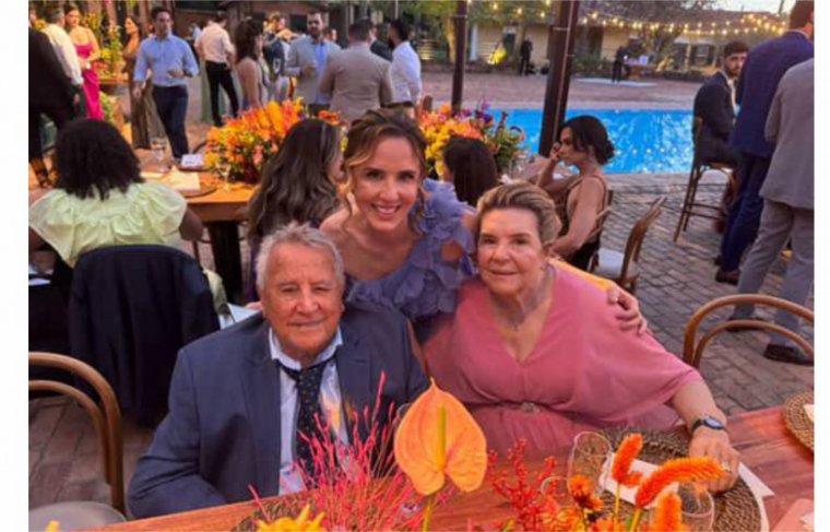 Adalgele, Adolfo e Therezinha Rodrigues Borges Foto: Álbum de Família