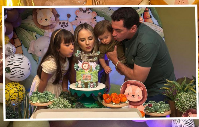 Os Alexandres, Rejane e Lorena Foto: Álbum de família 