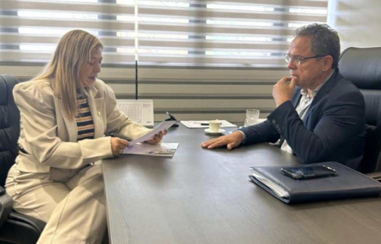 Vice-presidente Faciet, Antônia Lopes e o Titular da SEFAZTO, Donizeth Silva 