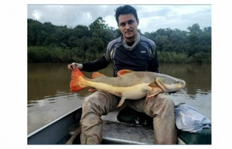 Paulo Borges - Pesca esportiva no Rio Javaés - Crédito: Álbum de Recordação